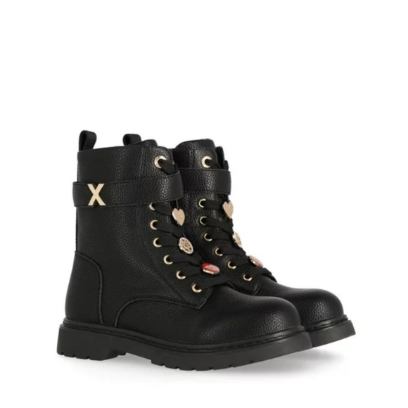 Nwt Mexx Girls Leather Boots with Charms - Picture 1 of 7